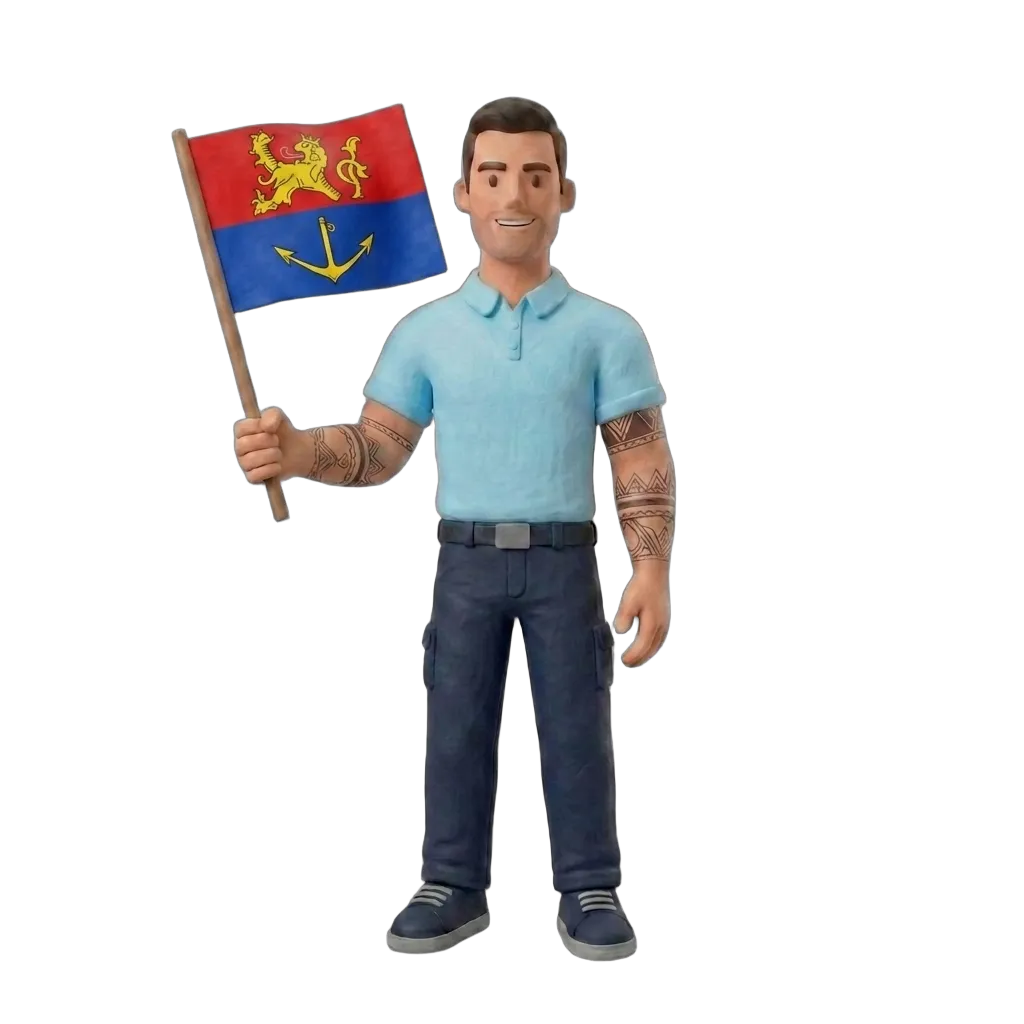 Verhuizer met Venlo vlag