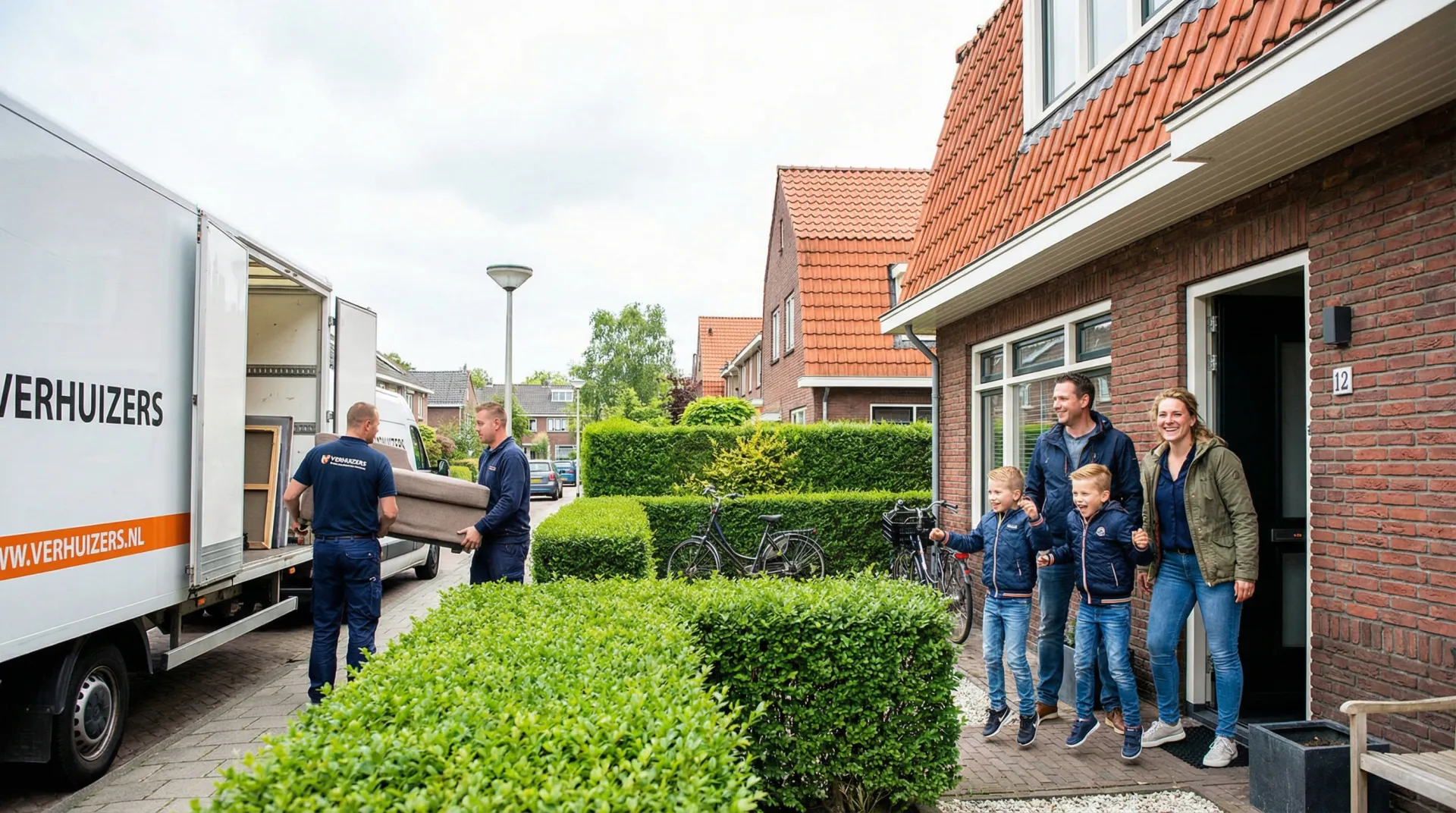 Professionele verhuizers aan het werk in Kampen