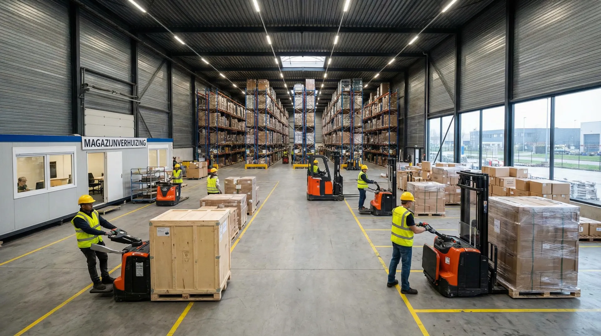 Magazijnverhuizing op een bedrijventerrein in Arnhem