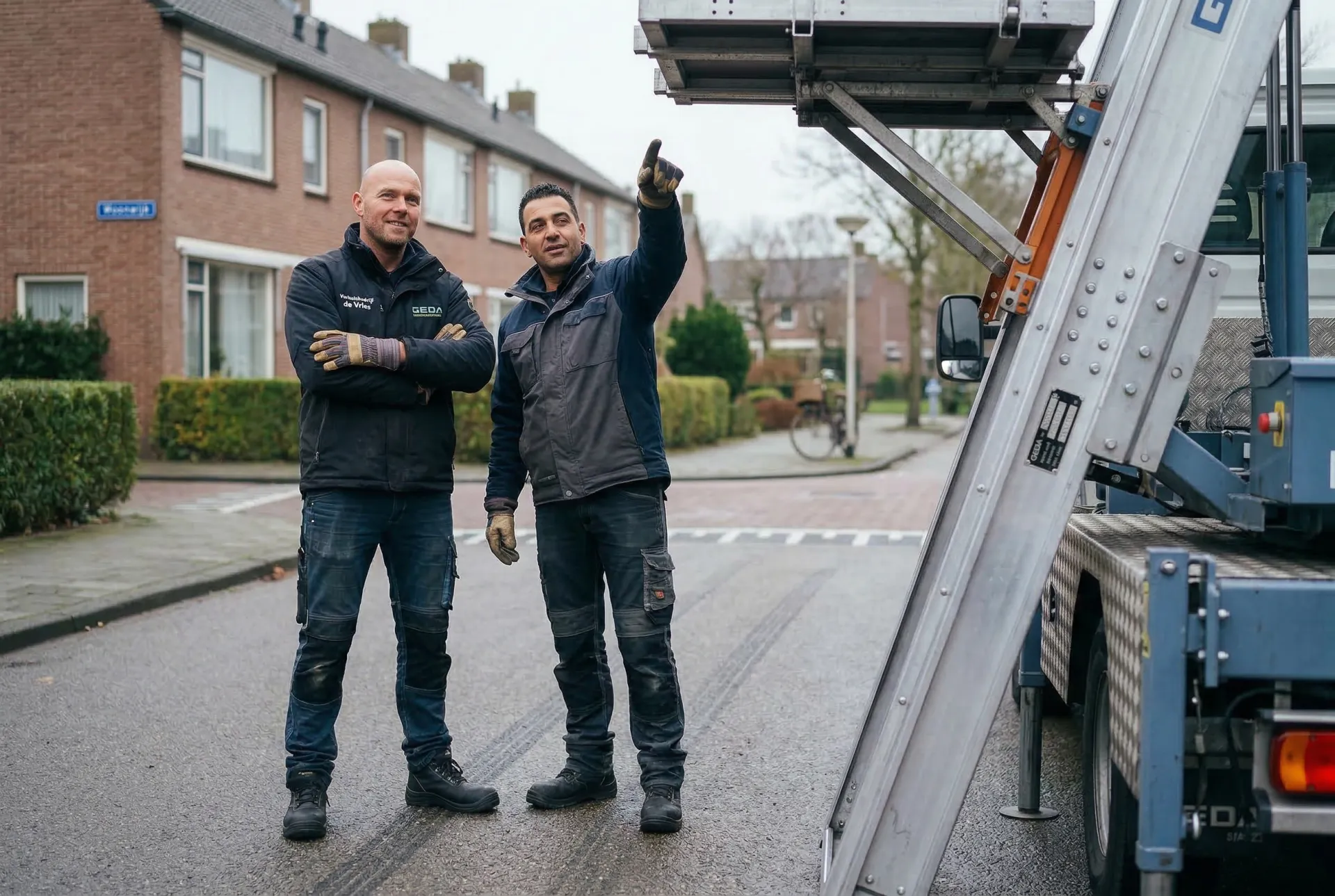 Professionele verhuislift bediening tijdens verhuizing in IJsselstein