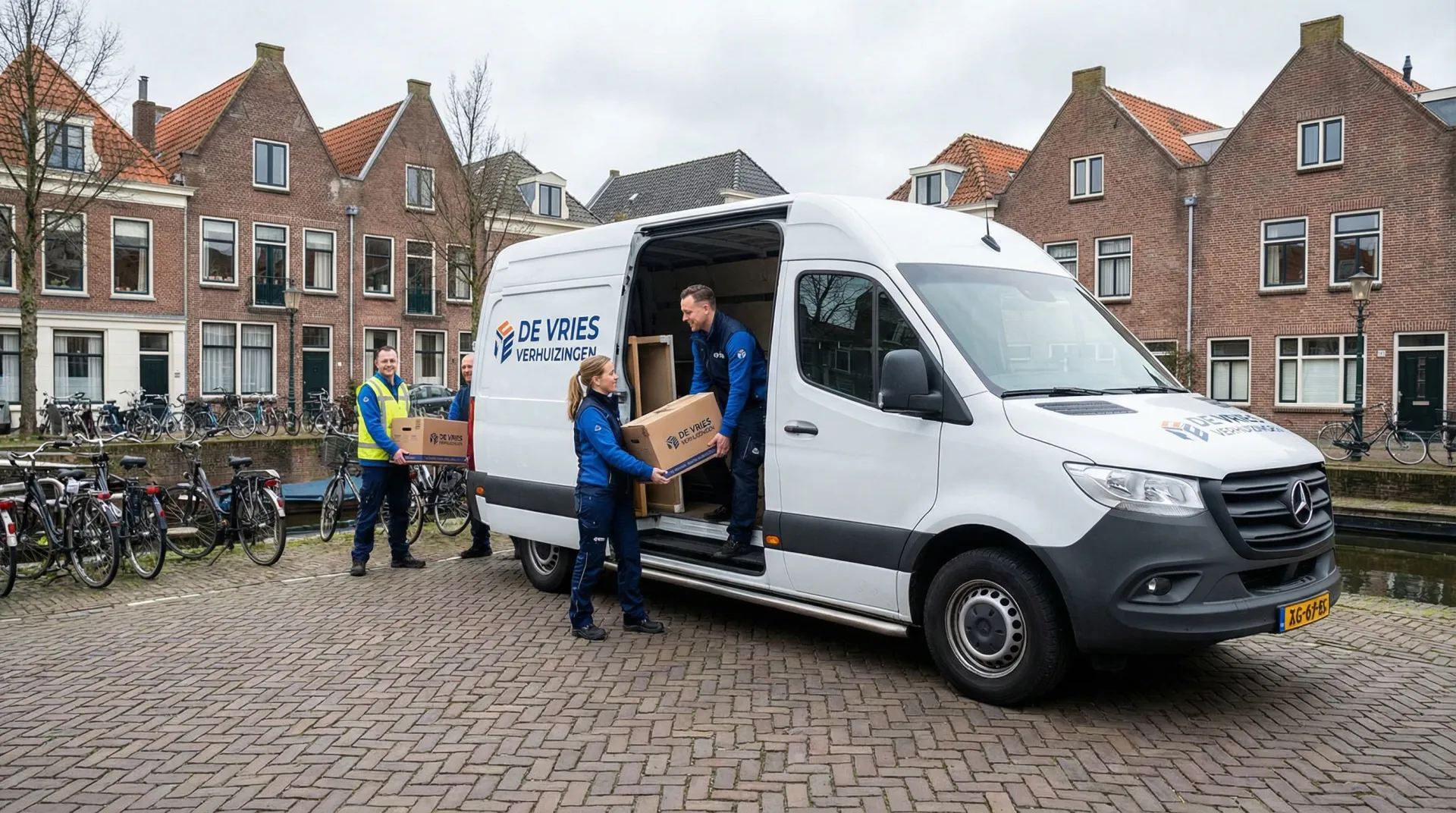 Professionele verhuizers aan het werk in Goes