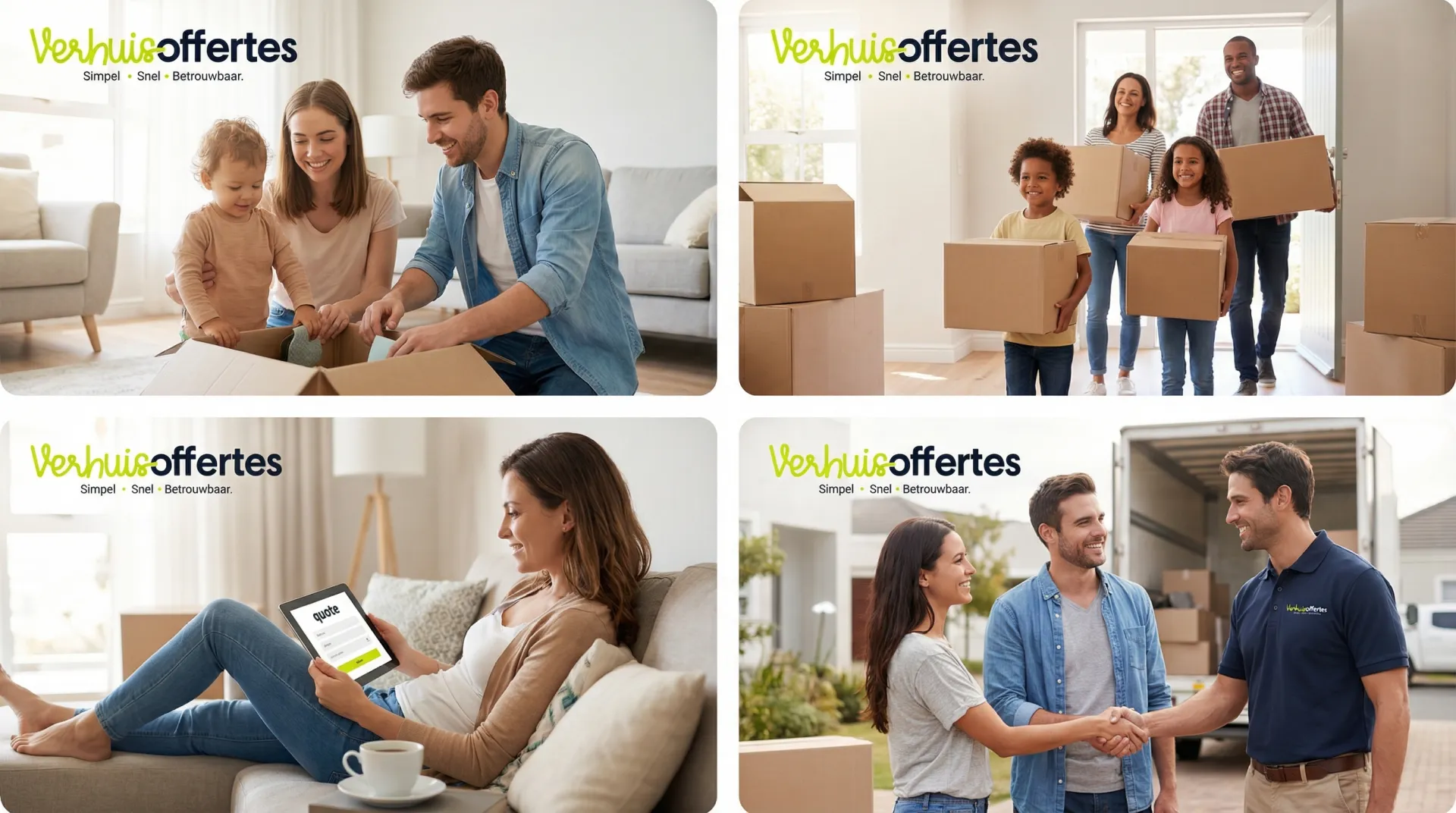 Professionele verhuizers aan het werk in Assen