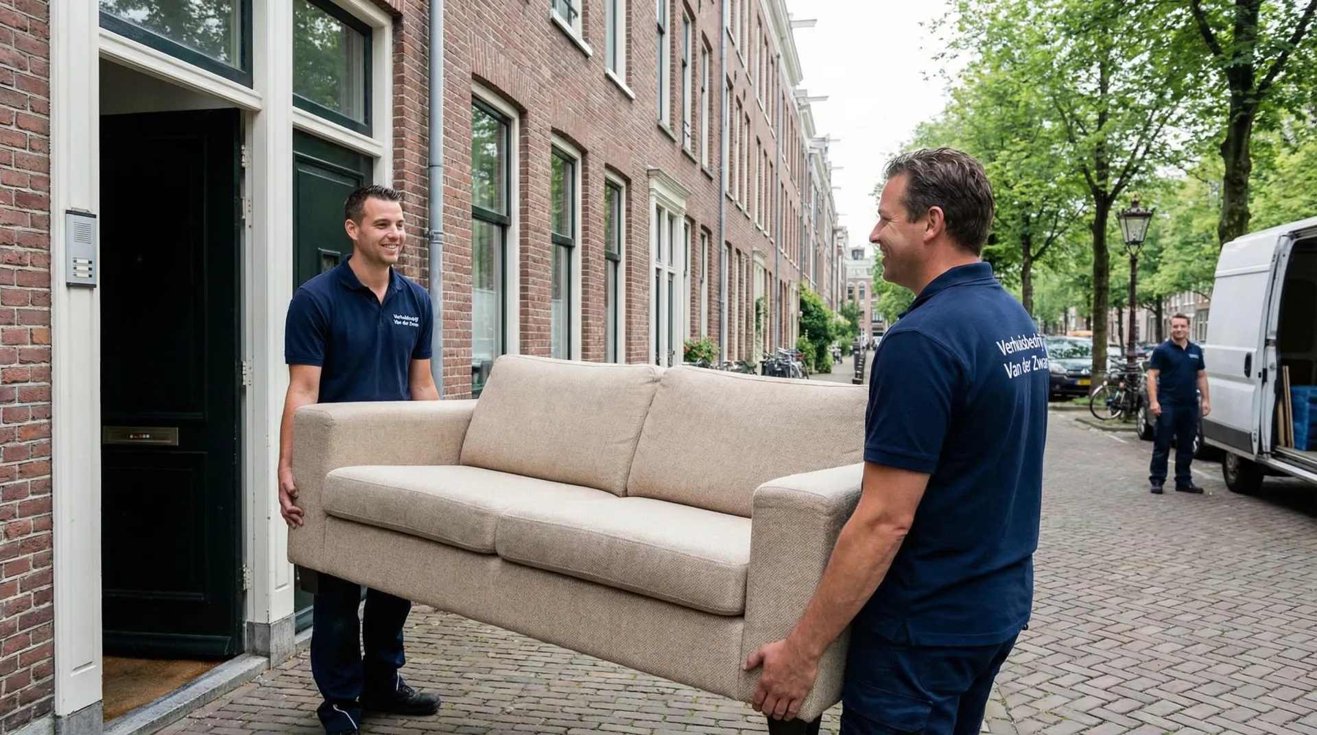 Professionele Nederlandse verhuizers aan het werk