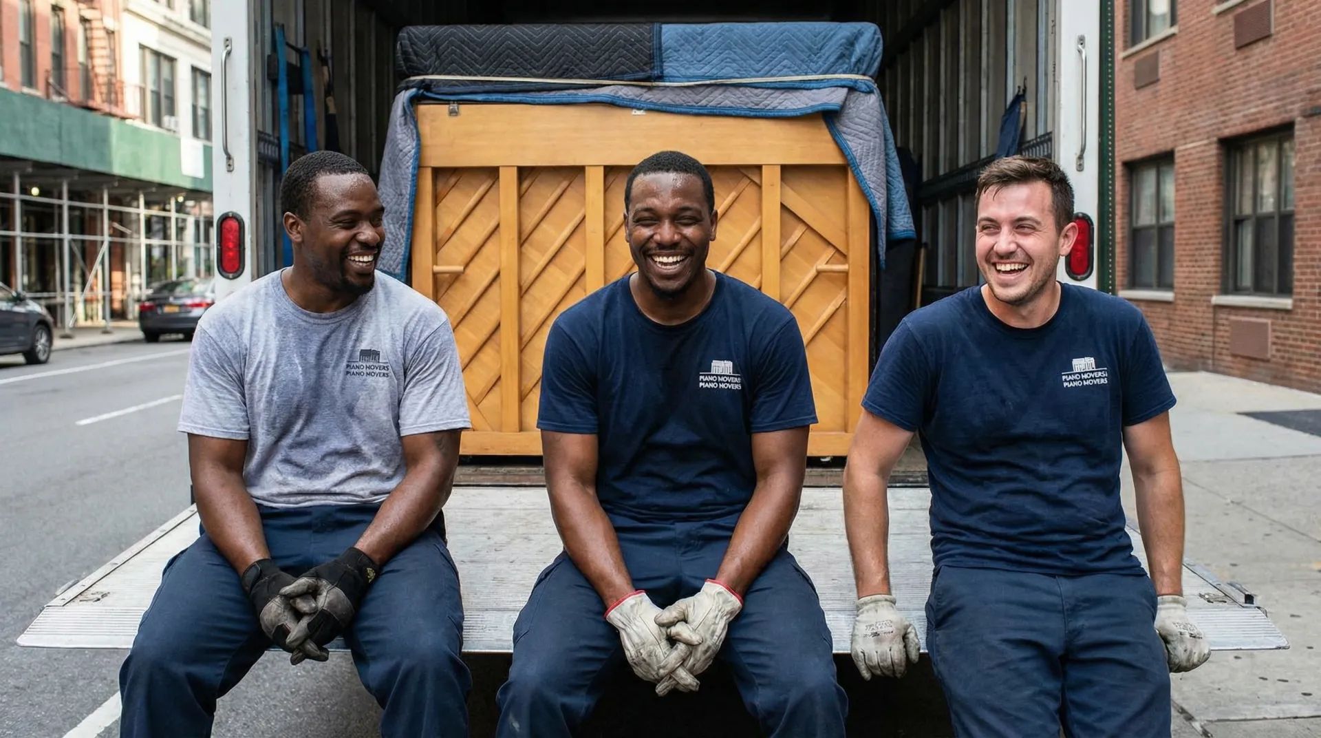Team verhuizers aan het werk - professionele verhuizing met vergoeding - verhuisbedrijf.nl