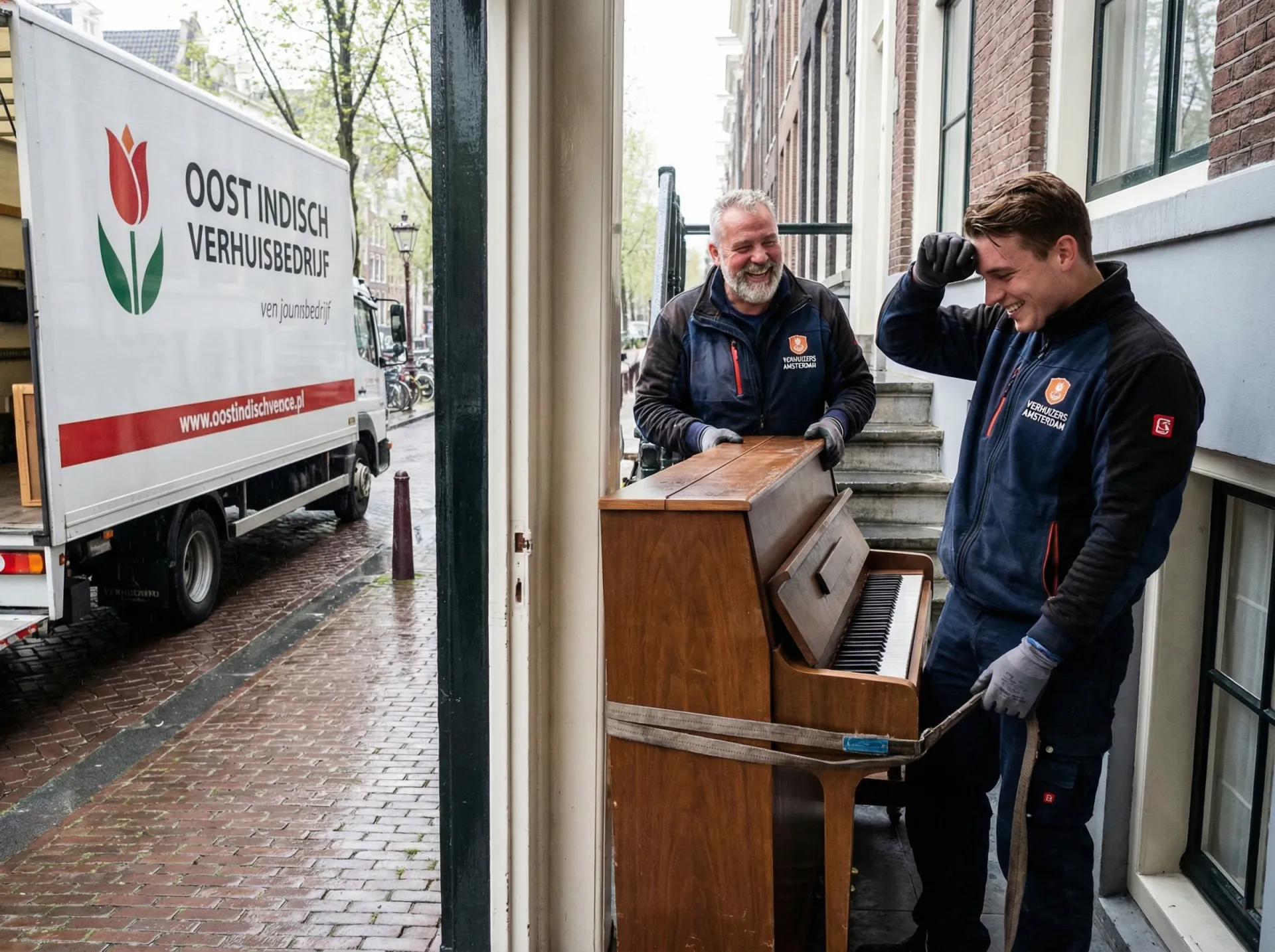 Particuliere verhuizing in een woonwijk van Arnhem