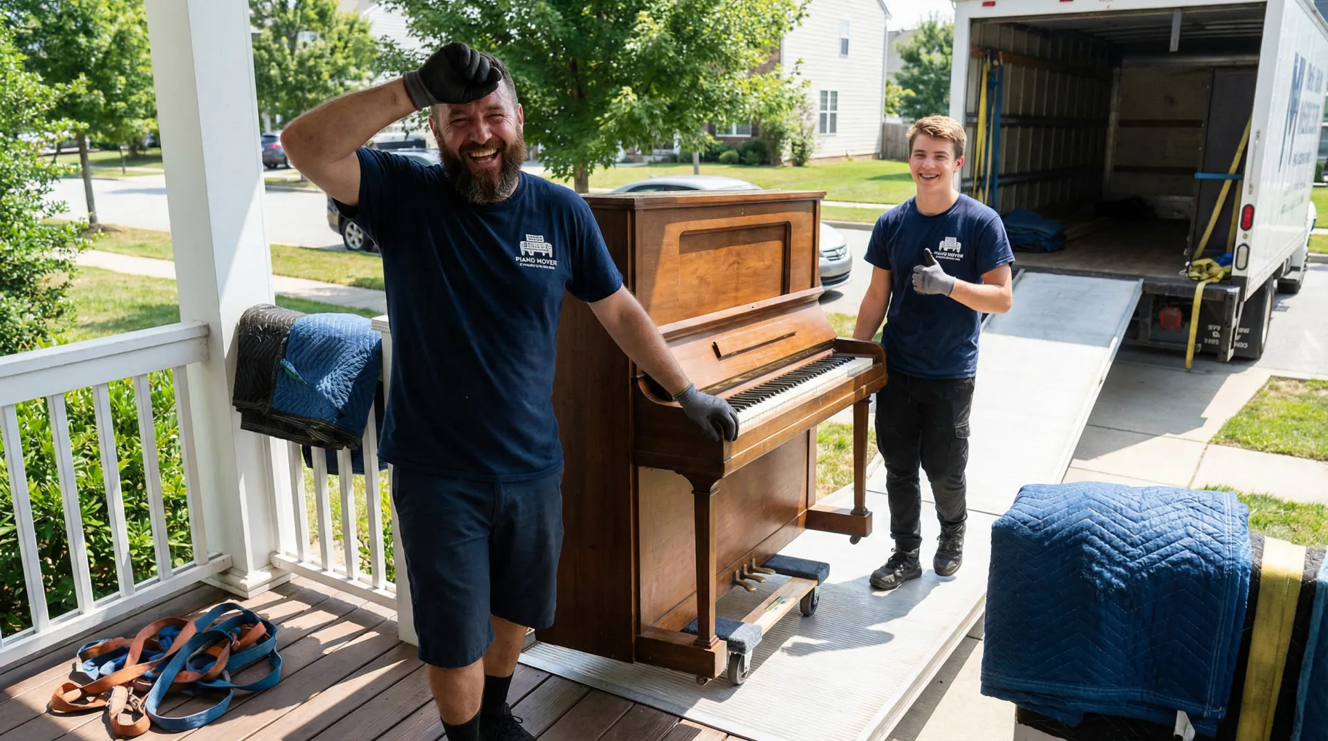 Professionele verhuizers aan het werk in Stadskanaal