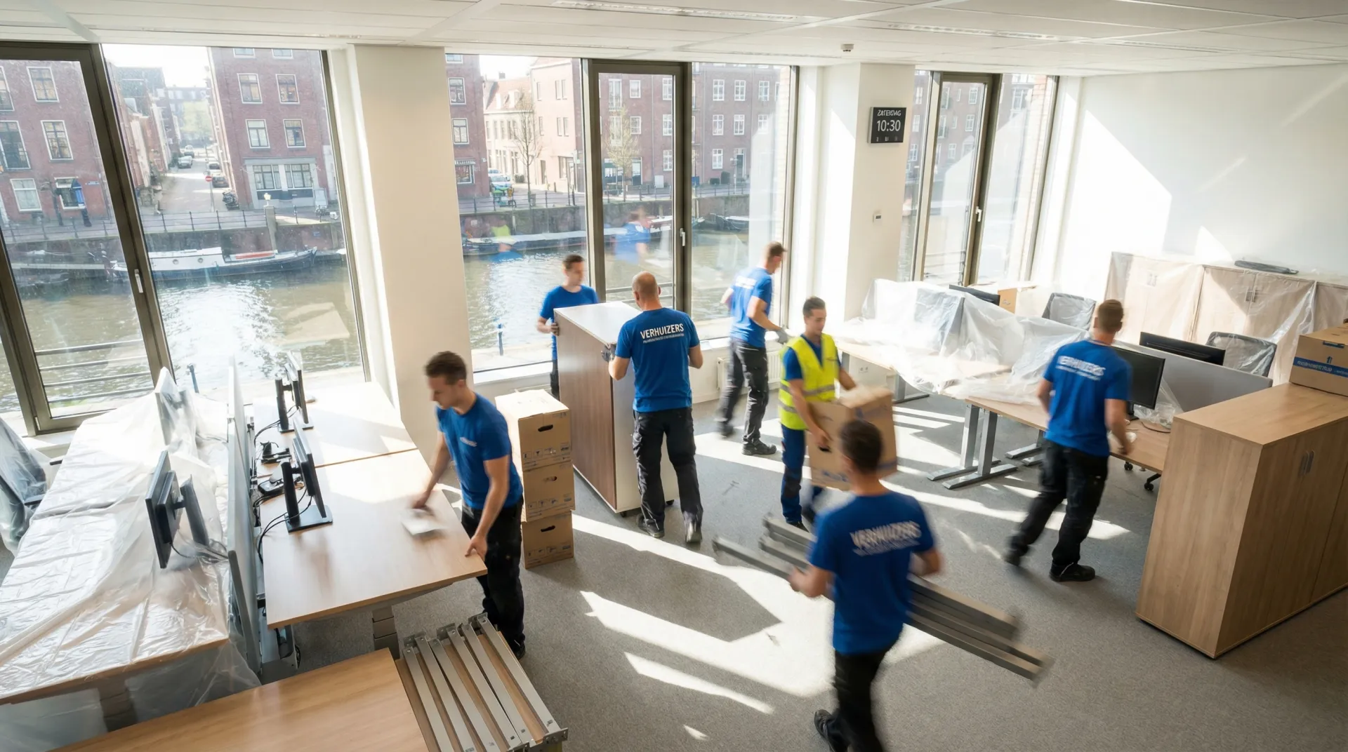 Weekendverhuizing voor een bedrijf in Bergen op Zoom